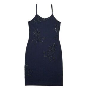 Beaded Knit Little Black Dress by Outlander for Evening or Stage